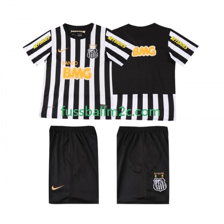 Fußballtrikots Santos 2013 Retro Kinder Auswärts Trikotsatz
